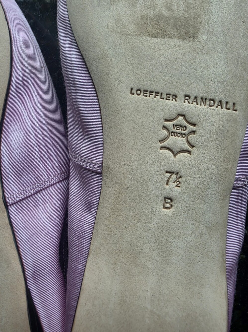 Loeffler Randall Landon Ballet Flat in Powder Pink Moiré Sz 7.5 - Picture 7 of 12